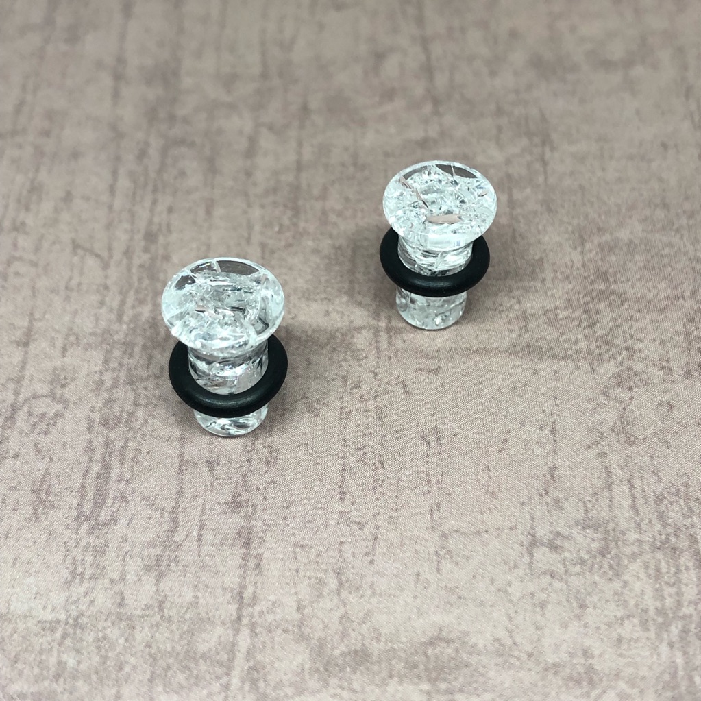 Solid Acrylic Cracked Plug